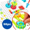 Kit Ferramenta Infantil Quebra Cabeça Engrenagem 98pc - 4