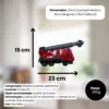 Caminhão de Bombeiro com Controle Remoto - Vermelho - 5