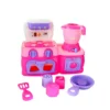 221-JXP-2 Mini Cozinha Rosa com Fogão, Forno, Liquidificador, Espátula e Outros Acessórios - 2