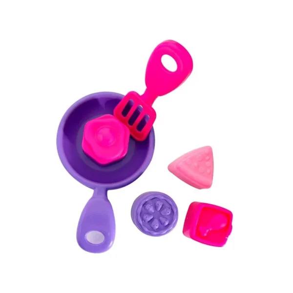 221-JXP-5 Mini Cozinha Rosa com Fogão, Forno, Liquidificador, Espátula e Outros Acessórios - 5