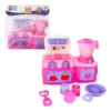 221-JXP-6 Mini Cozinha Rosa com Fogão, Forno, Liquidificador, Espátula e Outros Acessórios - 6