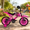 2392-5 Bicicleta Infantil Moto Cross Aro 16 - Rosa - 5