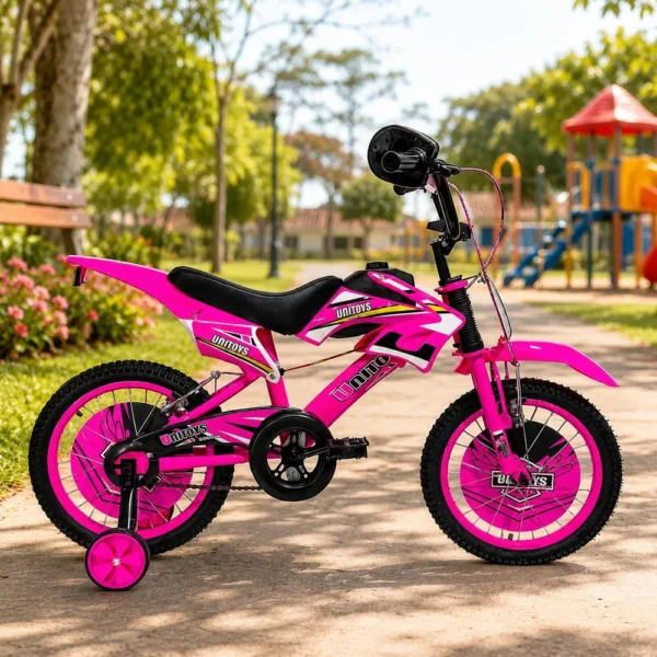 2392-5 Bicicleta Infantil Moto Cross Aro 16 - Rosa - 5