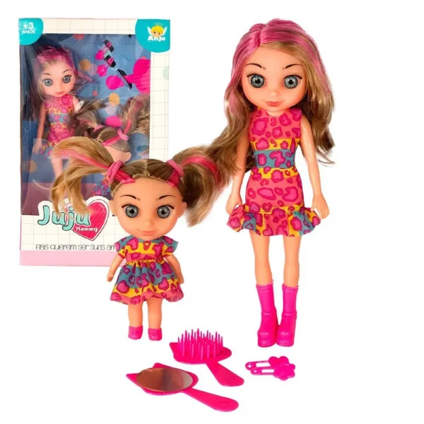 2407-7 Boneca Juju Mommy Mamãe E Filhinha Com Acessórios - 7