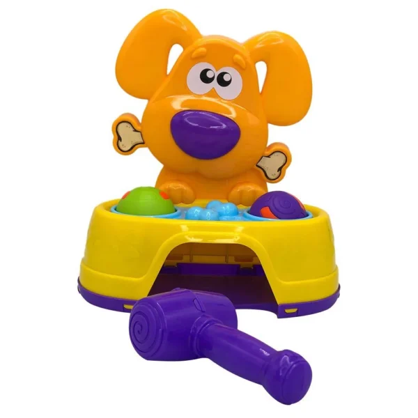 243-1 Brinquedo Bate Dog com 2 Bolinhas e Martelo