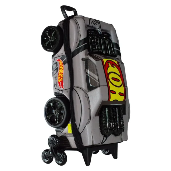 2520CM25-1 Mala Infantil Night Shifter 3D com Rodinhas - Cinza