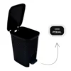 25738-1 Lixeira com Pedal Trama Rattan 7 litros