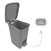 25743-1 Lixeira com Pedal Trama Rattan 7 litros - 2