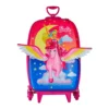 2600AM25-3 Mala Infantil Barbie Pegasus 3D - Multicolorida - 3