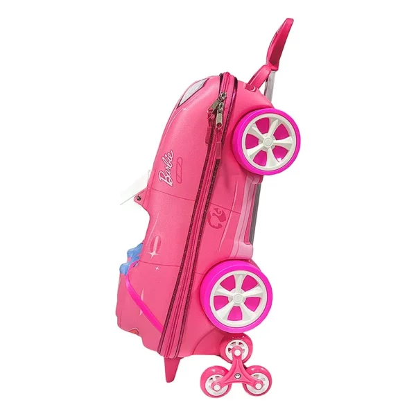 2600DM25-1 Mala Infantil Barbie Conversível 3D com Rodinhas - Rosa