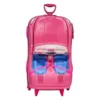 2600DM25-2 Mala Infantil Barbie Conversível 3D com Rodinhas - Rosa - 2