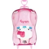2823BM23-1 Mala Infantil Hello Kitty 3D com Rodinhas - Rosa