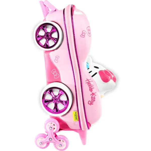2823BM23-2 Mala Infantil Hello Kitty 3D com Rodinhas - Rosa - 2