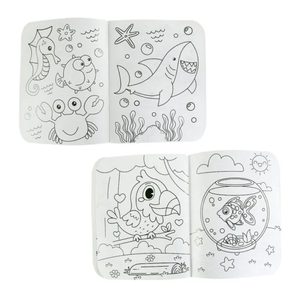 293-2 Livro para Colorir Infantil com Caixa de Giz de Cera 6 Unidades - Sortido - 2