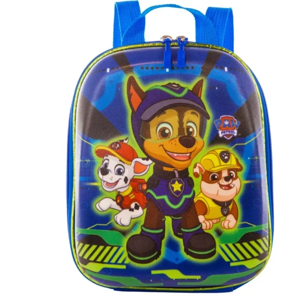 2993EX23-2 Mochila Infantil Patrulha Canina Chase Spy Tamanho P - Azul - 2