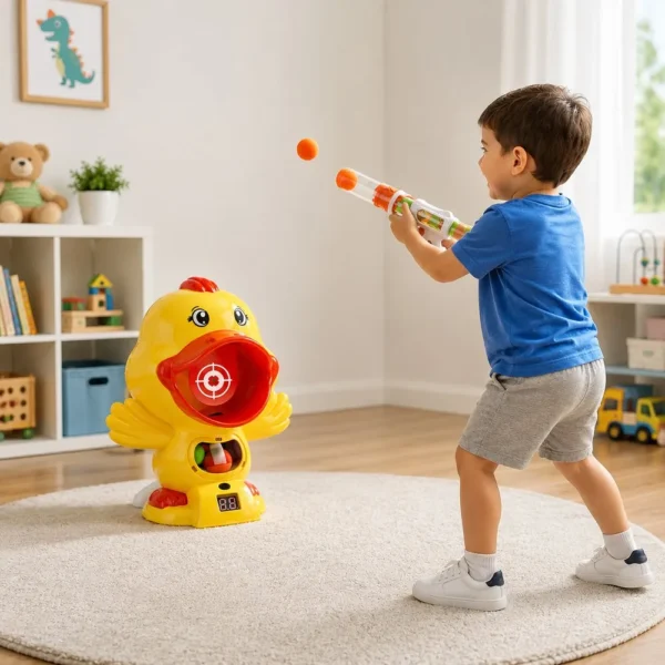 Jogo de Tiro ao Alvo Infantil com Arma Pato e Bolinhas - 2