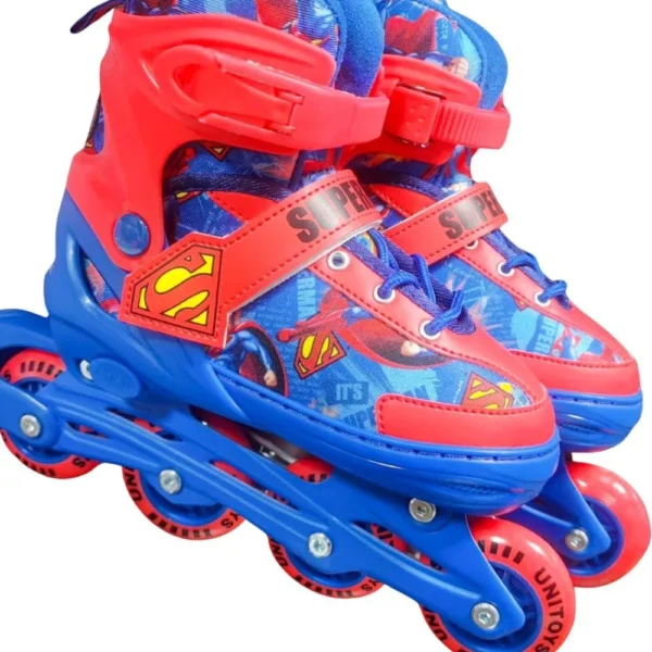 3012-4 Kit Patins com Acessórios de Segurança Superman Azul - Tam. 34-37 - 4