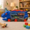 303394-3 Caminhão Tiranossauro Rex com Rampa e 04 Carrinhos - Azul - 3