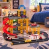 303400-5 Pista de Corrida Infantil com Garagem e 4 Carrinhos - 5