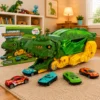 303448-3 Caminhão Dinossauro com 3 Mini Carrinhos - Verde - 3