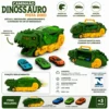303448-4 Caminhão Dinossauro com 3 Mini Carrinhos - Verde - 4
