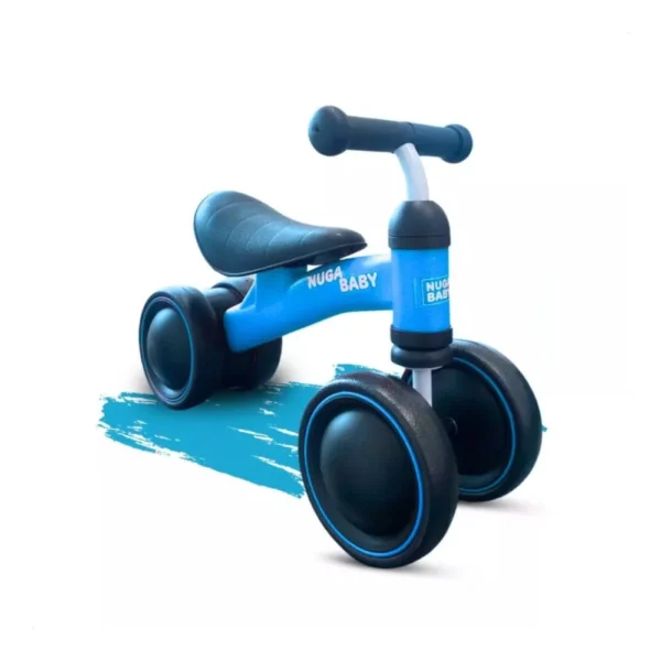 3096-2 Bicicleta Infantil Bike Sem Pedal 4 Rodas - Azul - 2