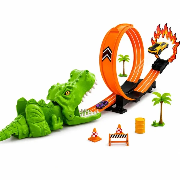 309822-2 Kit Pista Lança Carrinhos Dinossauro Looping com Carrinho de Metal - 2