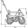 Triciclo Infantil Moto com Pedal e Haste - 2