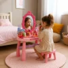 310347-3 Penteadeira Infantil de Brinquedo com Espelho 46 Peças - Rosa - 3