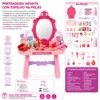 310347-6 Penteadeira Infantil de Brinquedo com Espelho 46 Peças - Rosa - 6
