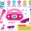 Rádio amplificador infantil Microfone Óculos infantil Rosa - 2