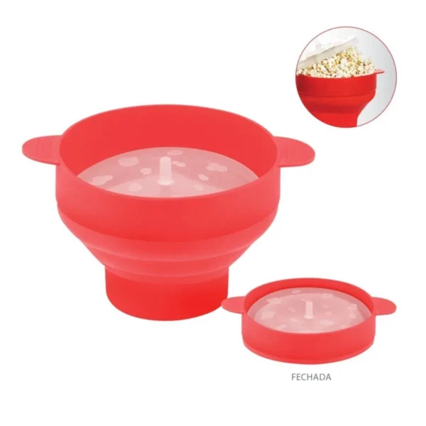 311535-1 Balde Pipoca Pipoqueira Silicone Para Micro-ondas