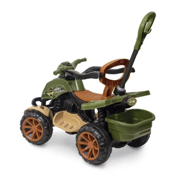 3125-2 Quadriciclo Infantil com Haste Militar - Verde - 2