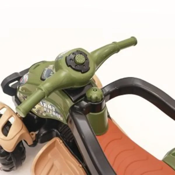 3125-3 Quadriciclo Infantil com Haste Militar - Verde - 3