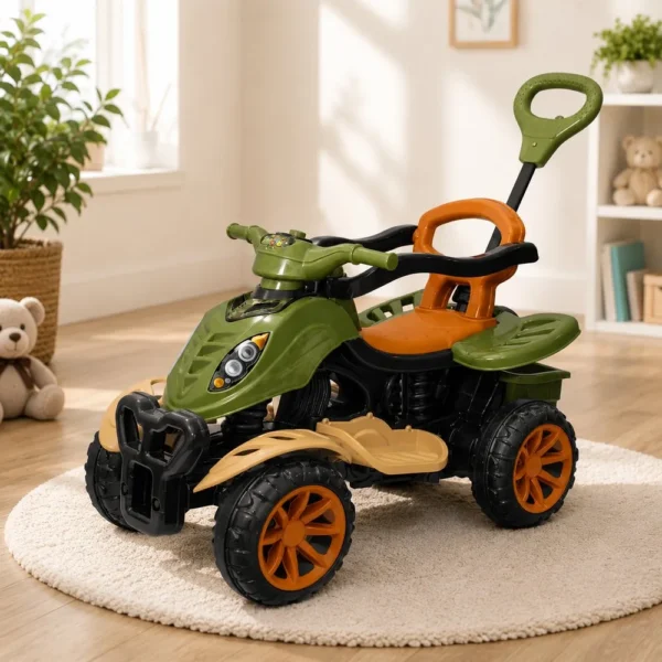 3125-4 Quadriciclo Infantil com Haste Militar - Verde - 4