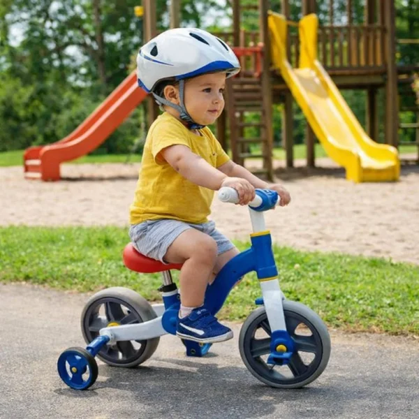3328-5 Bicicleta Infantil de Equilíbrio 2 em 1 com Rodinhas Removíveis - Azul - 5