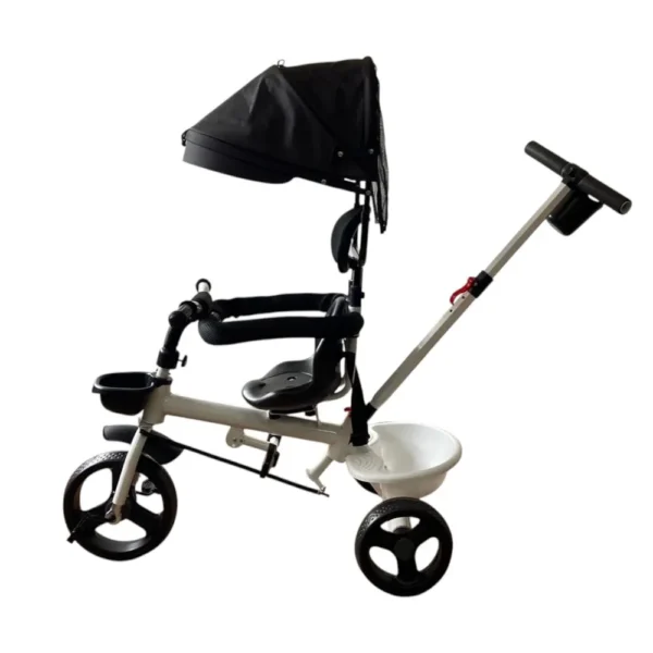 Triciclo Infantil com Empurrador Comfort Branco - 2