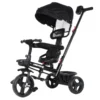 3337-1 Triciclo Com Empurrador Confort Preto