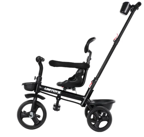 3337-3 Triciclo Com Empurrador Confort Preto - 3