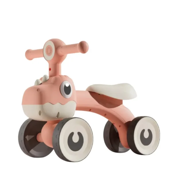 3373-1 Balance Bike Dino Infantil com Luz e 4