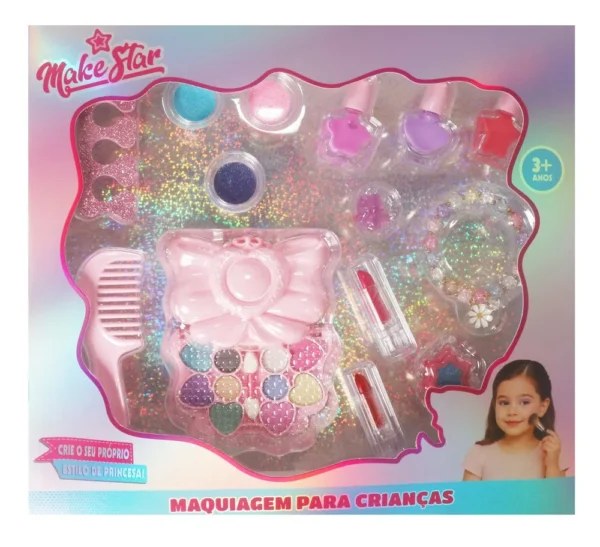 Kit de Maquiagem Infantil Fundo do Mar
