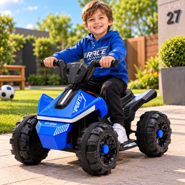 3654-6 Quadriciclo Elétrico Infantil 6V Super Future - Azul - 6