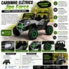 3670-4 Carrinho Elétrico Infantil Jipe Force - Cinza - 4