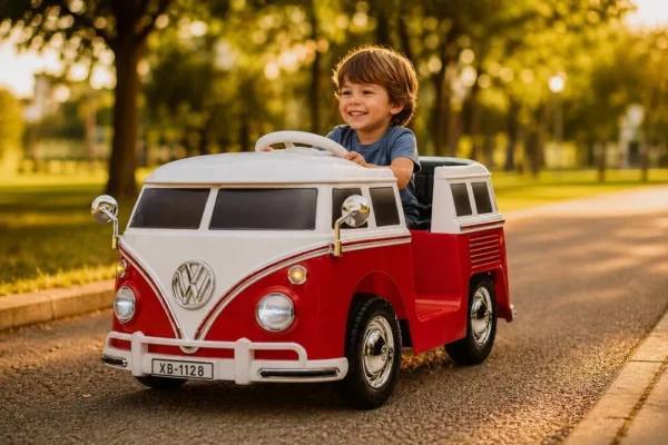3673-11 Carrinho Elétrico Infantil Classic Kombi - Vermelha - 11