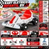 3676-1 Kart Elétrico Brinquedo Carrinho Veiculo Criança Infantil 6V - Branca