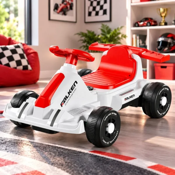 3676-2 Kart Elétrico Brinquedo Carrinho Veiculo Criança Infantil 6V - Branca - 2