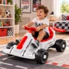 3676-3 Kart Elétrico Brinquedo Carrinho Veiculo Criança Infantil 6V - Branca - 3