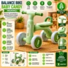 Bike Infantil com Luz e 4 Rodas - Verde - 4