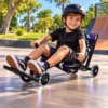 Carrinho Infantil Para Drift com LED - Preta - 5