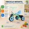 Triciclo Infantil com Pedais e Cestinha - 2